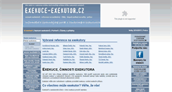 Desktop Screenshot of exekuce-exekutor.cz