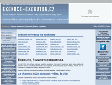 Tablet Screenshot of exekuce-exekutor.cz